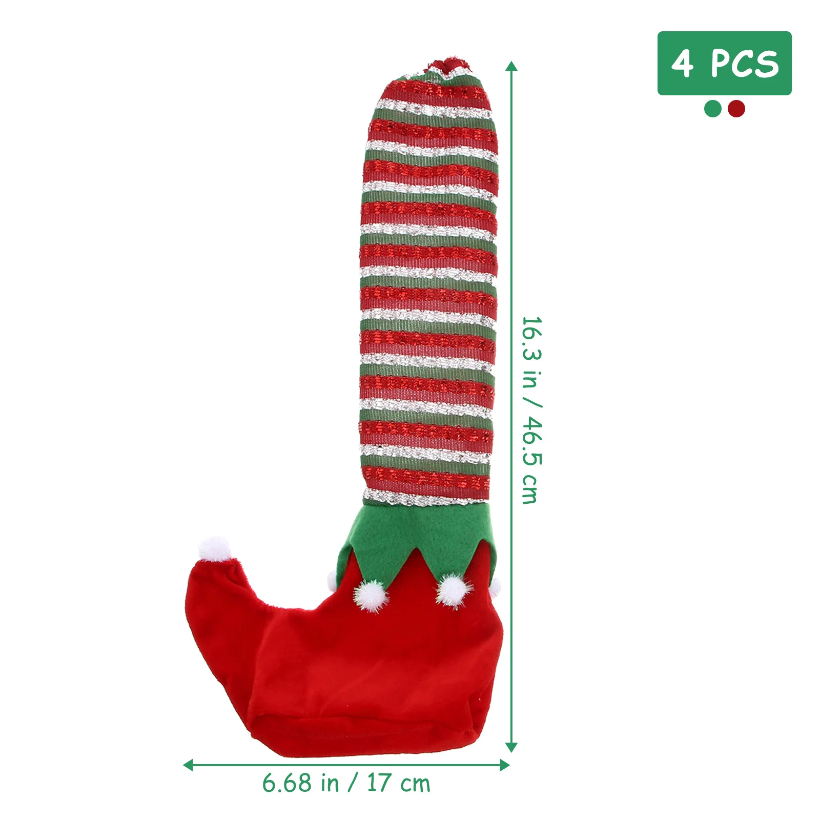 Tooli Jalg Jõulud Hõlmab Sokid Laua Jalad Elf Sleevefurniture Kaunistused Protector Mütsid Katta Jalad Suu Kingad Triibud Varrukatel, 2
