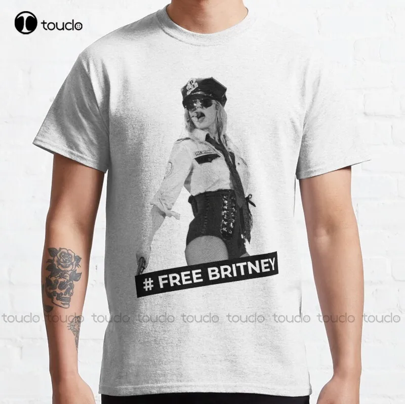 Uus Tasuta Britney - Free Britney Tugi - Britney Fännid Armee 2 Klassikaline T-Särk Puuvillane Tee Särk