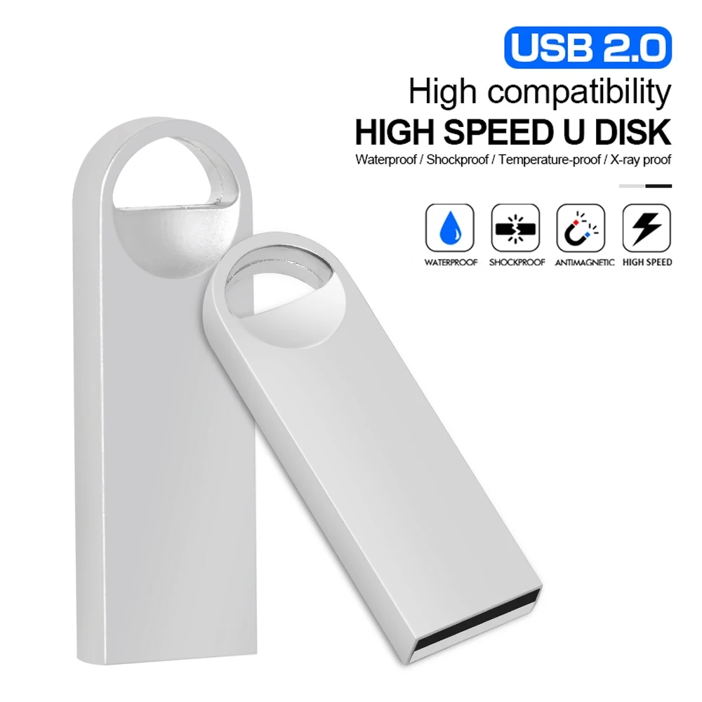 30pcs/palju USB Flash Drive 64GB Metallist Pendrive 4GB High Speed USB Stick 32GB Pen Drive 16GB USB Flash 128gb flash drives kingitus 1