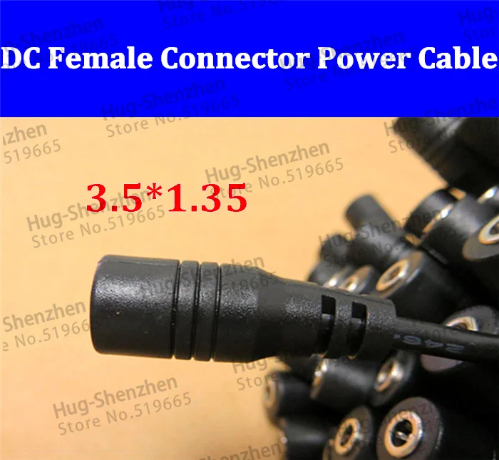30cm DC power female connector toitejuhe kaabel: 3,5*1.35 Võimsus naine Plug Connector Järelevalve.led light--20pcs