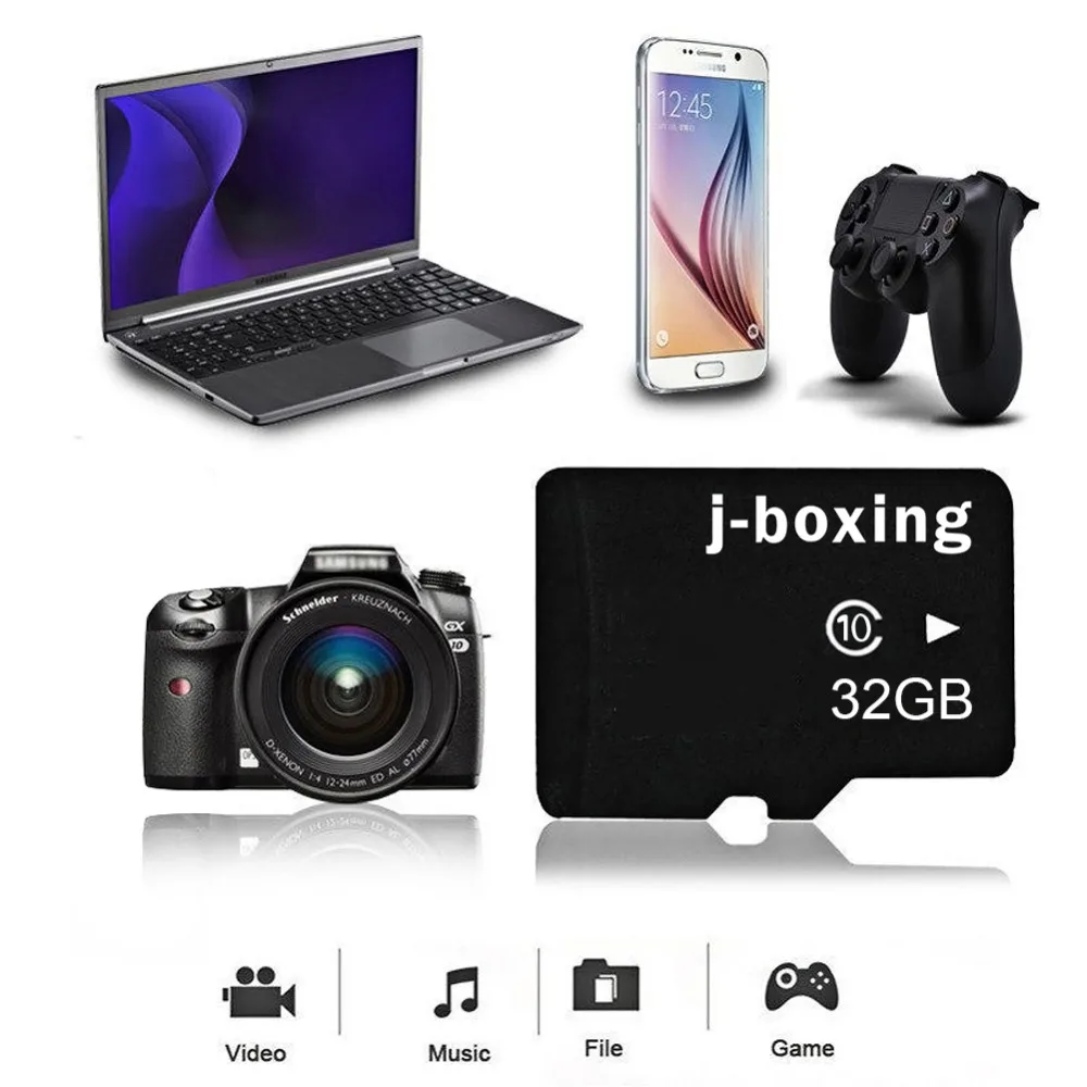 J-poks 10X Klassi Flash Card 16GB 32GB 64GB Mälukaardi 128GB tf card 16gb Mini TF Mälukaart 8 GB Flash Drive Tasuta Adapter 2