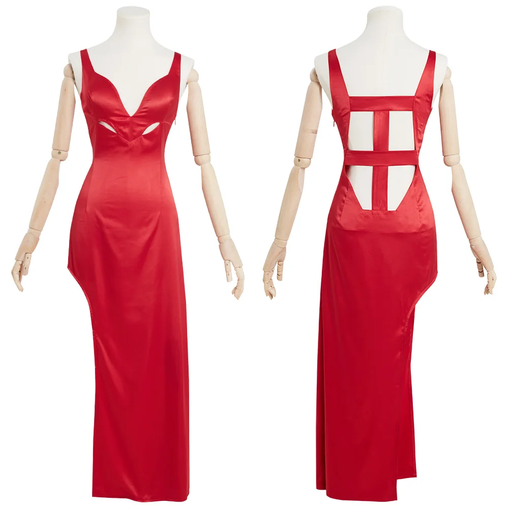 Punane cosplay Teade (2021) -Piiskop Cosplay Kostüüm Naiste Punane Kleit Varustus Halloween Carnival Ülikond
