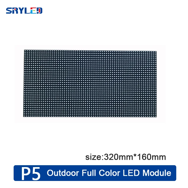 P5 Väljas LED Ekraan Moodul 1/8 Scan Värviline Led-Tähis 320*160mm Veekindel Reklaami LED Video Seina Ekraan 0