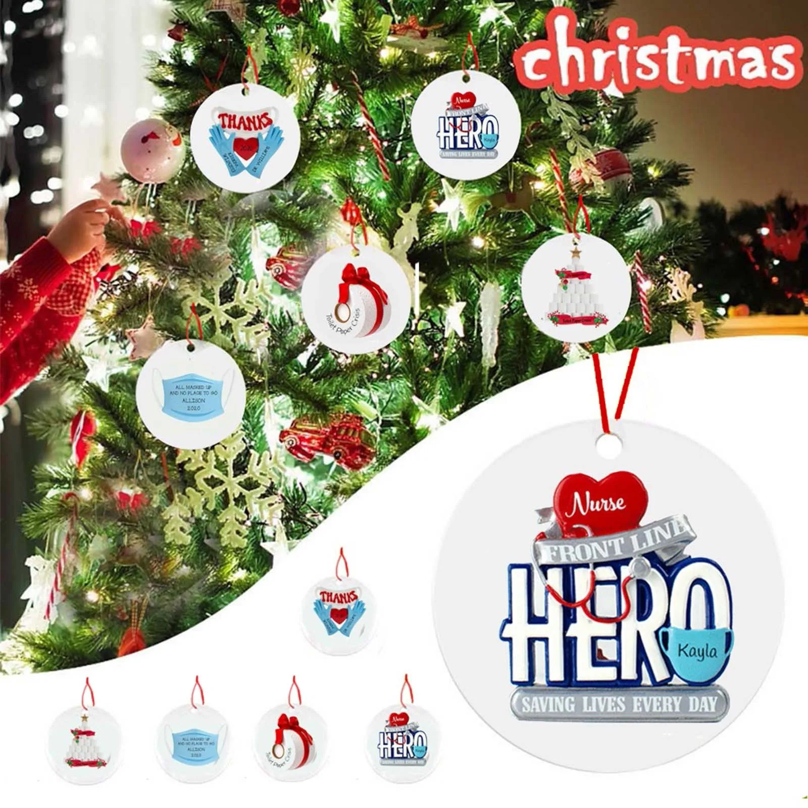 Uus Christmas Tree Teenetemärgi Valgustatud Ripats Näota Mees Ripats kerst decoratie kuuseehted boze narodzenie