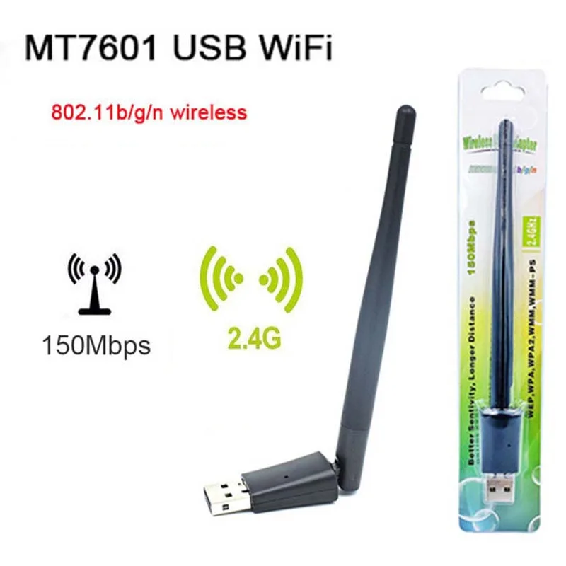 WiFi Traadita Võrgu Kaart USB 2.0 150M 802.11 b/g/n LAN Adapter pööratav Antenn Sülearvuti Mini Wi-fi Dongle