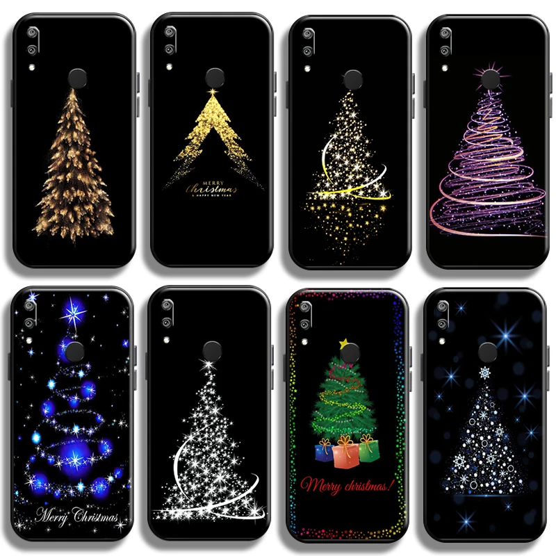Merry Christmas Tree Hirv Jaoks Huawei Y6 Y7 2019 Y6P Y7P 2020 Y7S Telefoni Puhul Vedel Räni Funda TPÜ Shell Juhtudel Põrutuskindel