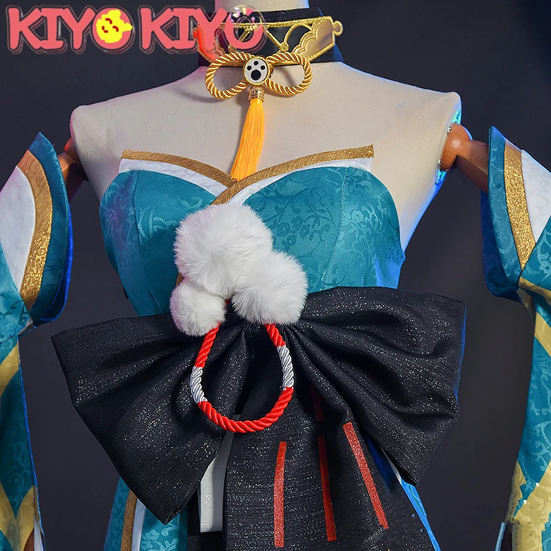KIYO-KIYO Pre-müügi Mäng Genshin Mõju Gorou Rist Mees Kleit Seksikas kimono Cosplay Kostüüm Halloween Kostüümid Täis komplekt kõrva 1