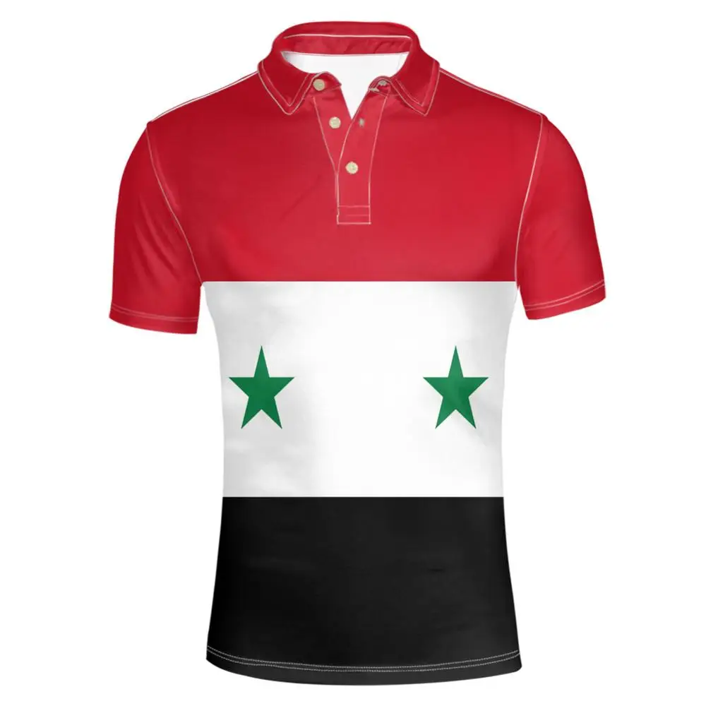 SÜÜRIA ARAABIA noorte vaba custom foto, nimi, number süüria syr Polo särk rahvas lipu islam sy araabia araabia riigi kolledži riided