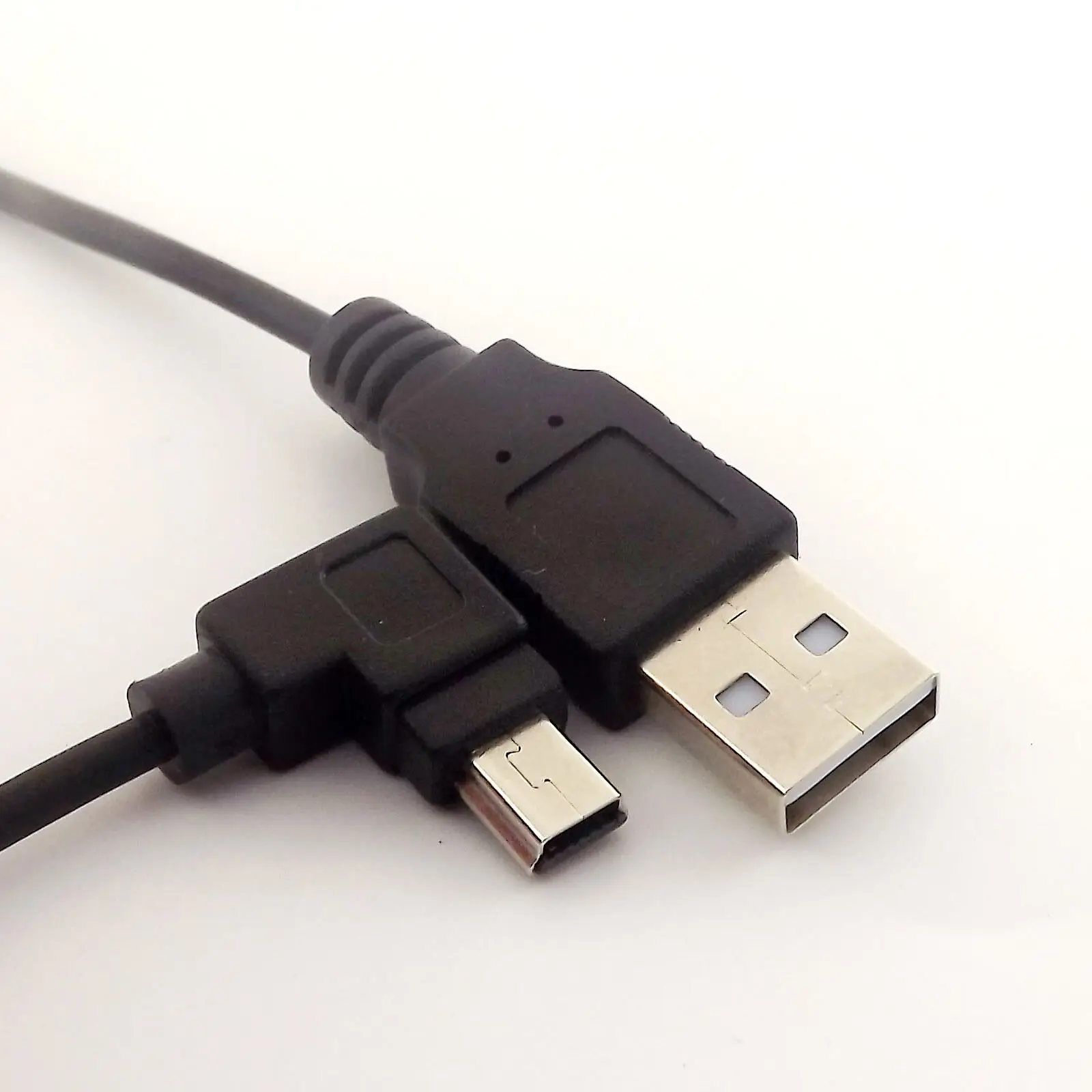1tk Spiraal Rullis USB 2.0 Mees-Mini USB 5 Pin Mees Vasak Nurk Adapter Kaabel 5FT 1