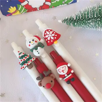 Cartoon Christmas Home Decor Algkool Santa Claus Xmas Tree Jõulud Pastapliiats Kirjatarvete