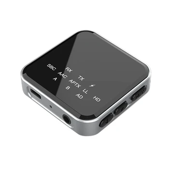 2 In 1 Hifi Bluetooth 5.2 Aptx HD-Saatja-Vastuvõtja Bluetooth Audio Adapter Auto TV Stereo Süsteemi