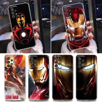 Ironman Silikoon Selge Case For Samsung Galaxy A51 A52 A53 A72 A71 A73 A31 A32 A33 A41 A11 A22 5G Pehme Juhul Katta Ironman Marvel