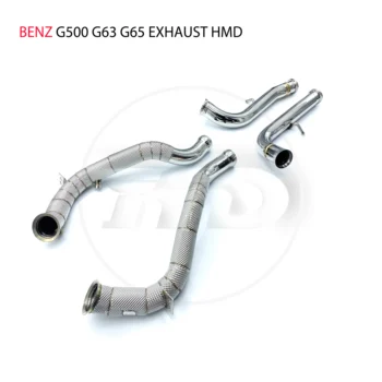 HMD Roostevabast Terasest väljalaskesüsteemi Kõrge Voolu Tulemuslikkuse Downpipe Jaoks Benz G500 G63 G65 Muutmine Elektroonilise Valve