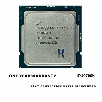 Intel Core i7-10700K i7 10700K 3.8 GHz Kaheksa-Core 16-Lõng CPU Protsessori L2=2M L3=16M 125W LGA 1200