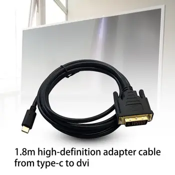 1,8 m Kaasaskantav 4K High-Definition Type-C-DVI-Adapter-Kaabel Converter Traat Arvuti