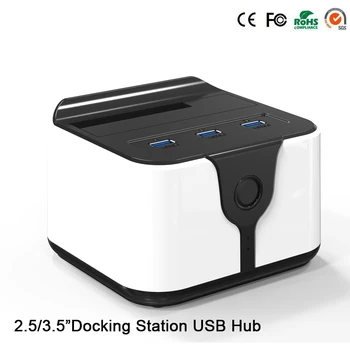 USB 3.0 HUB 3 USB 3.0 liides Sata HDD Docking Station 1 Lahe Disko, Hard Disk kõvaketas Docking On 2,5