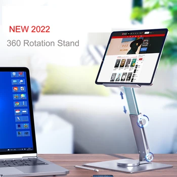 Uus Tablett Seista Laua Ärkaja 360 Pöörde Multi-Angle Kõrgus Reguleeritav Kokkupandav Omanik Doki Jaoks Xiaomi iPad Tablet Sülearvuti