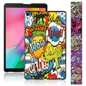 Case for Samsung Galaxy Tab 10.1 2019 T510/T515 Graffiti Art Muster Fashion Plast Tableti Kest Kate + Vaba Pliiats