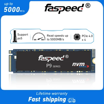 faspeed SSD M2 NVME 512 GB 1 TB Ssd M. 2 2280 PCIe 4.0 Nmve Kõvaketta Sisemine Solid State Drive jaoks ps5 sülearvuti desktop NMVE