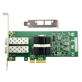 1000Mbps Gigabit Etherneti Ühendatud võrgukaardi 82576 Kiibistik, PCI-Ex4, Dual SFP LC Kiudaineid Liides, E1G42EF-SFP