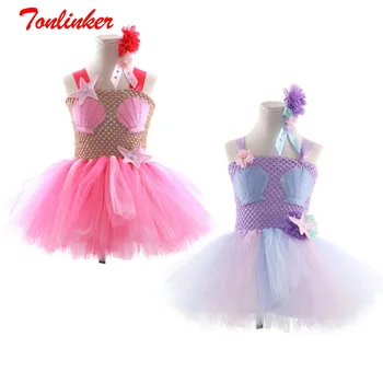 Uued Lapsed Halloween Lapsed Cosplay Pool Kleit Üles Tüdrukud Printsess Merineitsi Kostüüm Varrukateta 3D Flower Mesh Kleit Juuksed Hoop Ülikond