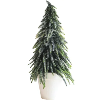 Bonsai Tree Roheline Glitter Christmas Tree Seeder Home Decor Mänd, jõulukaunistused Xmas Ornament Uue Aasta Kingitus