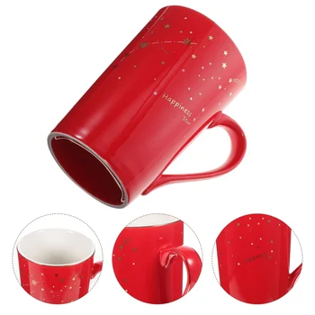 Vee Tassi Kruus Coffeedesktop Vastupidav Punane Dekoratiivne Pihuarvutite Iga Päev Soojuse Kasutamine Käsitseda Majapidamis-Joomine Kruusid 