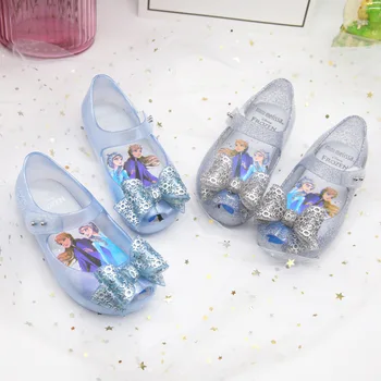 Disney cartoon princess uued sandaalid beebi tüdrukud jelly kingad laste sandaalid Külmutatud elsa anna rand kingad
