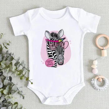 Naljakas Loomade Zebra Beebi Tüdruku Riided Onesie Kawaii Magus Stiil Vastsündinud Imiku Bodysuits Cartoon Mood Hubane Väikelapse Playsuits