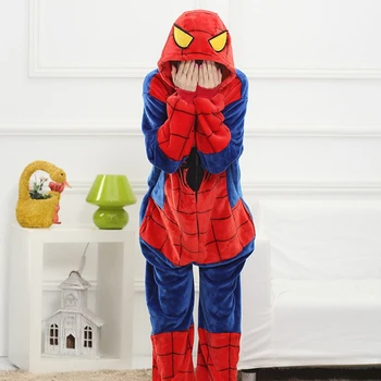 Anime Loomade Spider Küülik Halloween Cosplay Kostüüm Pajama Tiiger Kombekas Täiskasvanud Naiste Onesie Cartoon Pyjama Pool Kleit