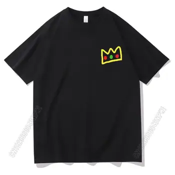 Tops Homme Eli Suurus Tshirt Quackity Minu Armastatud Võra Print T-Särk Retro Lühikesed Varrukad Tee Mehed Naised Korea 100% Puuvillast T-Särk