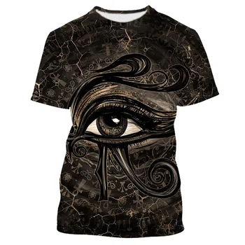 Jumeast 3D-Vana-Egiptuse Jumalad Trükitud Eye Of Horus Graafiline T-särgid, Meeste Vabaaja Tee Särk Streetwear Y2K Riided T-shirty