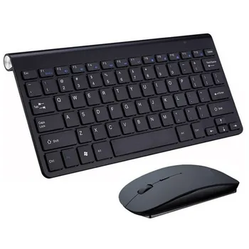 2.4 G Wireless Klaviatuur ja Hiir Tulus Mini Klaviatuur, Hiir Combo Komplekt Sülearvuti Sülearvuti Mac Lauaarvuti, Arvuti Smart TV