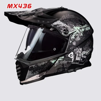 LS2 MX436 Twin Kilp Krossi Kiiver Meeste Off Road Capacetes Para Moto Capacete Rist