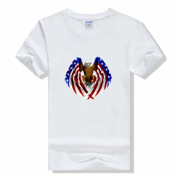 USA Ameerika Lipu Meeste T-Särk Top Kõrge Kvaliteediga T-särgid Mees 3XL T-särk Prindi eagle Homme Brändi Riided Vabaaja Tshirt