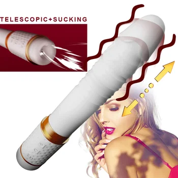 Automaatne Teleskoop Sex Machine Dildo Vibraatorid Naistele, Kliitori Stimulaator Keele Imemine Vibraator Täiskasvanud Sugu Mänguasjad Naine