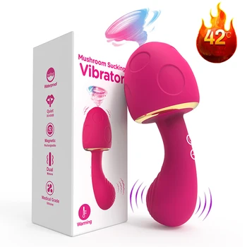Seene Imemiseks Vibraator Sex Mänguasjad, Naiste Kliitori Imemiseks Stimulaator Koos Vibreeriv Tagumik Pistik 2 In 1 Tiss Kliitori AV Võlukepp