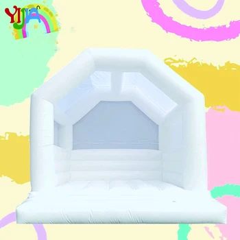 Täiskasvanud Lapsed PVC Materia Täispuhutav Valge Arch Põrgatama Maja Koos Puhur Õnnelik Lossi Maja Poole Pulm Sündmus