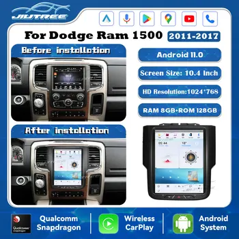 Mõeldud Dodge Ram 1500 2011 - 2020 Android Auto Multimeedia Mängija Tesla Stiilis Raadio GPS Navigation Stereo Qualcomm CPU juhtseade