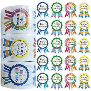 Sünnipäeva Õnnelik Stickersbadge Kleebised Klassis Lapsed Sõlmimise Pool Soosib Hüved Silt Väikelapse Auhinna Kleebis 