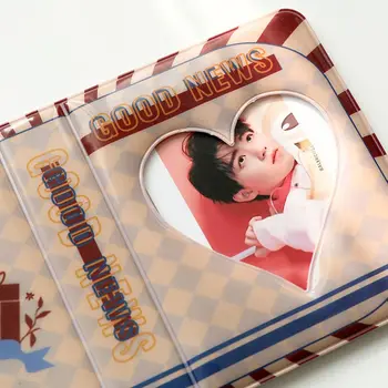 Kasti Cartoon koos Nuppu Plug-in Business Card-Raamat, K-pop Star Kaardi Omanikele Sisemise Lehekülge Sideaine 3-tolline fotoalbum