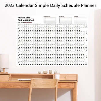2023 Kalender Lihtne Päevakava Planeerija Leht Teha Nimekirja Rippuvad Aastas Iga-Aastase Planner Päevakava Kalendrisse