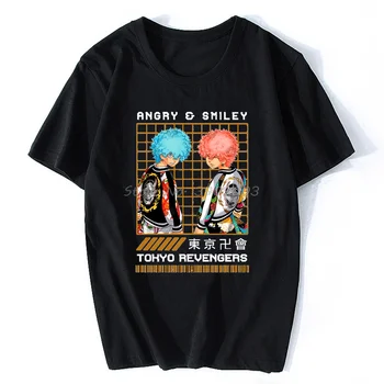Suvel Populaarne Tshirt Tokyo Revengers Mood Trükitud Paar T-särk Hot Müük T-Särk Unsiex Tees Tops Streetwear Harajuku