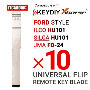 10tk/Palju 38# KD Võtme Tera HU101 Auto Võti Teraga Ford Focus MK3 Mondeo Explorer Kuga Fiesta jaoks KD KEYDIY VVDI Xhorse Remote