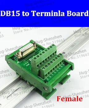 DB15 naiste D-SUB 15-Pin Port Signaale Breakout PCB Pardal Screw terminal Adapter connector DR15 eluaseme