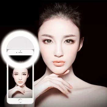 Kompaktne Mini LED Rant Selfie Selfie Rõngasvalgusti Jaoks Mobiiltelefon, Kiire tarne