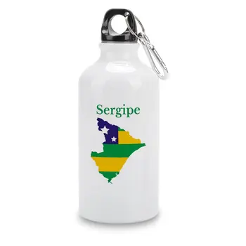 Sergipe Riigi Kaart Lipu Brasiilia DIY Sport Pudel Alumiinium Hot Müük Pudeli Õlle Kruusid Vaakum Pudel Geek Veekeetja