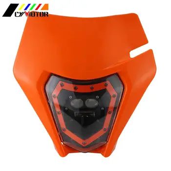 Mootorratta LED-Vilkur Esilaterna Pea Lamp Valgus Universal Jaoks KTM husqvarna SUZUKI Kawasaki YAMAHA Dirt Bike 2