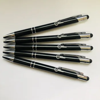 Isikliku musta alumiiniumist pastapliiats reklaami luksus pen kohandatud logo odav metallist pastapliiats 4