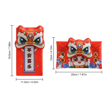 Kawaii Küülik 2023 Hiina Uue Aasta Kaunistused Rahakott Jänku Mündi Rahakott Hiina Punane Punane Ümbrik Tasku Hongbao Lapsed Kingitus Kotid 5